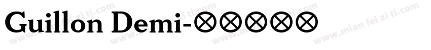 Guillon Demi字体转换